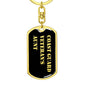 Coast Guard Veteran's Aunt v2 - Luxury Dog Tag Keychain