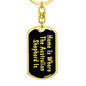 Australian Shepherd's Home v2 - Luxury Dog Tag Keychain