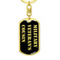 Military Veteran's Cousin v2 - Luxury Dog Tag Keychain
