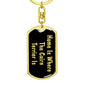 Cairn Terrier's Home v2 - Luxury Dog Tag Keychain