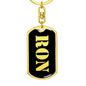 Ron v3 - Luxury Dog Tag Keychain