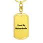Love My Weimardoodle v4 - Luxury Dog Tag Keychain