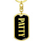 Patty v02 - Luxury Dog Tag Keychain