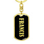Francis v02 - Luxury Dog Tag Keychain