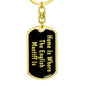 English Mastiff's Home v2 - Luxury Dog Tag Keychain