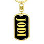 Jodi v02 - Luxury Dog Tag Keychain