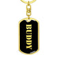 Buddy v3 - Luxury Dog Tag Keychain