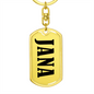 Jana v01 - Luxury Dog Tag Keychain