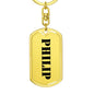 Philip - Luxury Dog Tag Keychain