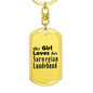 Norwegian Lundehund - Luxury Dog Tag Keychain