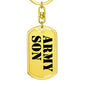 Army Son - Luxury Dog Tag Keychain