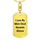 Love My White Cloud Mountain Minnow - Luxury Dog Tag Keychain
