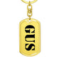 Gus - Luxury Dog Tag Keychain