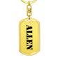Allen - Luxury Dog Tag Keychain