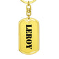 Leroy - Luxury Dog Tag Keychain