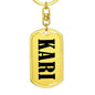 Kari v01 - Luxury Dog Tag Keychain