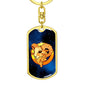 Zodiac Sign Aries - Luxury Dog Tag Keychain