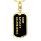 Army Ranger's Grandfather v2 - Luxury Dog Tag Keychain