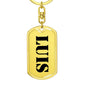 Luis - Luxury Dog Tag Keychain