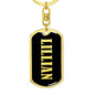 Lillian v02 - Luxury Dog Tag Keychain