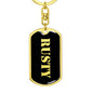 Rusty v3 - Luxury Dog Tag Keychain