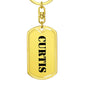 Curtis - Luxury Dog Tag Keychain