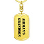 Airman's Grandson - Luxury Dog Tag Keychain
