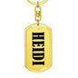 Heidi v01 - Luxury Dog Tag Keychain