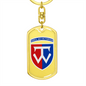58th Motorized Infantry Brigade (Ukraine) - Luxury Dog Tag Keychain