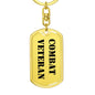 Combat Veteran - Luxury Dog Tag Keychain