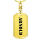 Arnold - Luxury Dog Tag Keychain