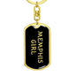 Memphis Girl v5 - Luxury Dog Tag Keychain