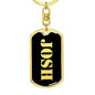 Josh v3 - Luxury Dog Tag Keychain