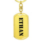 Ethan - Luxury Dog Tag Keychain