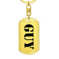 Guy - Luxury Dog Tag Keychain
