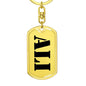 Ali - Luxury Dog Tag Keychain