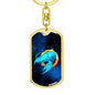 Zodiac Sign Cancer - Luxury Dog Tag Keychain