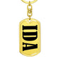 Ida v01 - Luxury Dog Tag Keychain