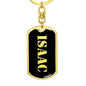 Isaac v3 - Luxury Dog Tag Keychain