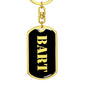 Bart v3 - Luxury Dog Tag Keychain