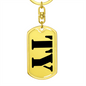 Ty - Luxury Dog Tag Keychain