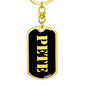 Pete v3 - Luxury Dog Tag Keychain