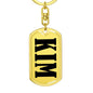 Kim v01 - Luxury Dog Tag Keychain