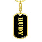 Rudy v3 - Luxury Dog Tag Keychain