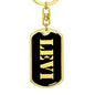 Levi v3 - Luxury Dog Tag Keychain