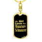 Miniature Schnauzer v2 - Luxury Dog Tag Keychain