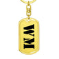 Wm - Luxury Dog Tag Keychain