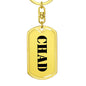 Chad - Luxury Dog Tag Keychain