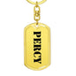 Percy - Luxury Dog Tag Keychain