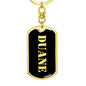Duane v3 - Luxury Dog Tag Keychain